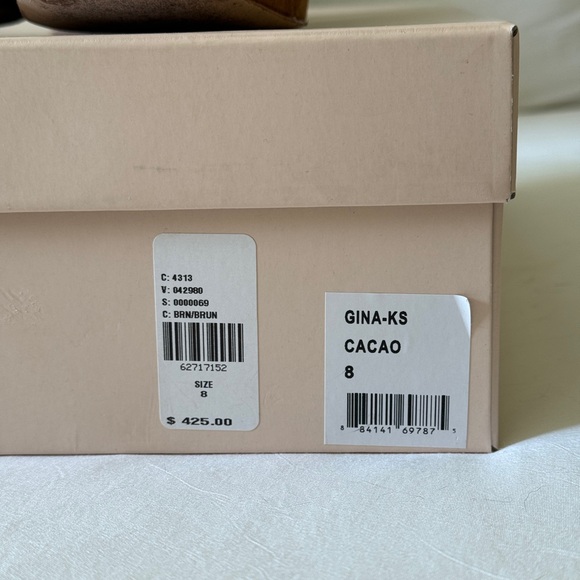 Loeffler Randall Platform suede sandals - Style is Gina color is cacao size 8B - Picture 6 of 13